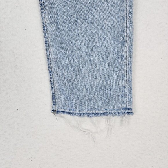 Rag & Bone Jeans Womens 27 Blue The Dre Light Wash Boyfriend Raw Hem Casual - Picture 3 of 14